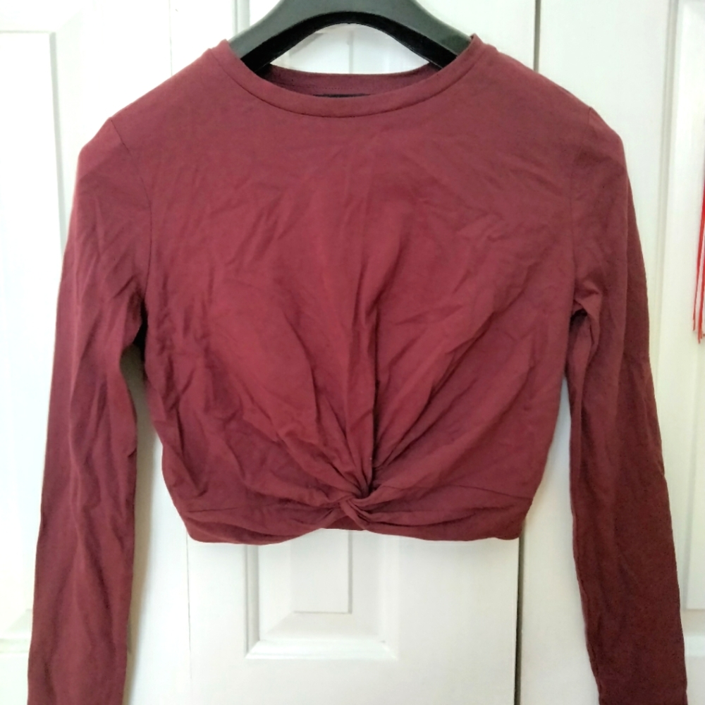 Forever 21 Long Sleeve Crop Top